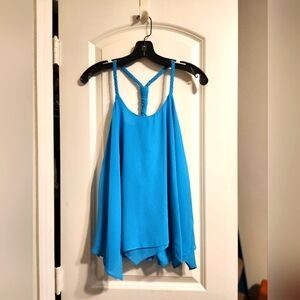 Blue Sleeveless Top racerback NWT